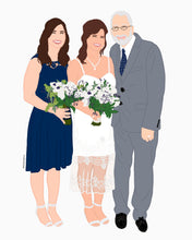 Load image into Gallery viewer, custom digital portrait illustration