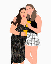 Load image into Gallery viewer, custom digital portrait illustration