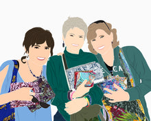 Load image into Gallery viewer, minimalist detail custom portrait illustration