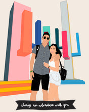 Load image into Gallery viewer, custom digital portrait illustration