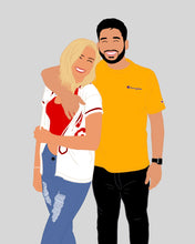 Load image into Gallery viewer, custom digital portrait illustration
