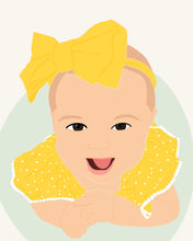 Load image into Gallery viewer, minimalist detail custom portrait illustration
