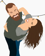 Load image into Gallery viewer, custom digital portrait illustration