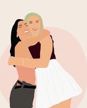 Load image into Gallery viewer, minimalist detail custom portrait illustration