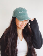 Load image into Gallery viewer, dirty hair, i care vintage washed baseball cap