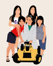Load image into Gallery viewer, custom digital portrait illustration