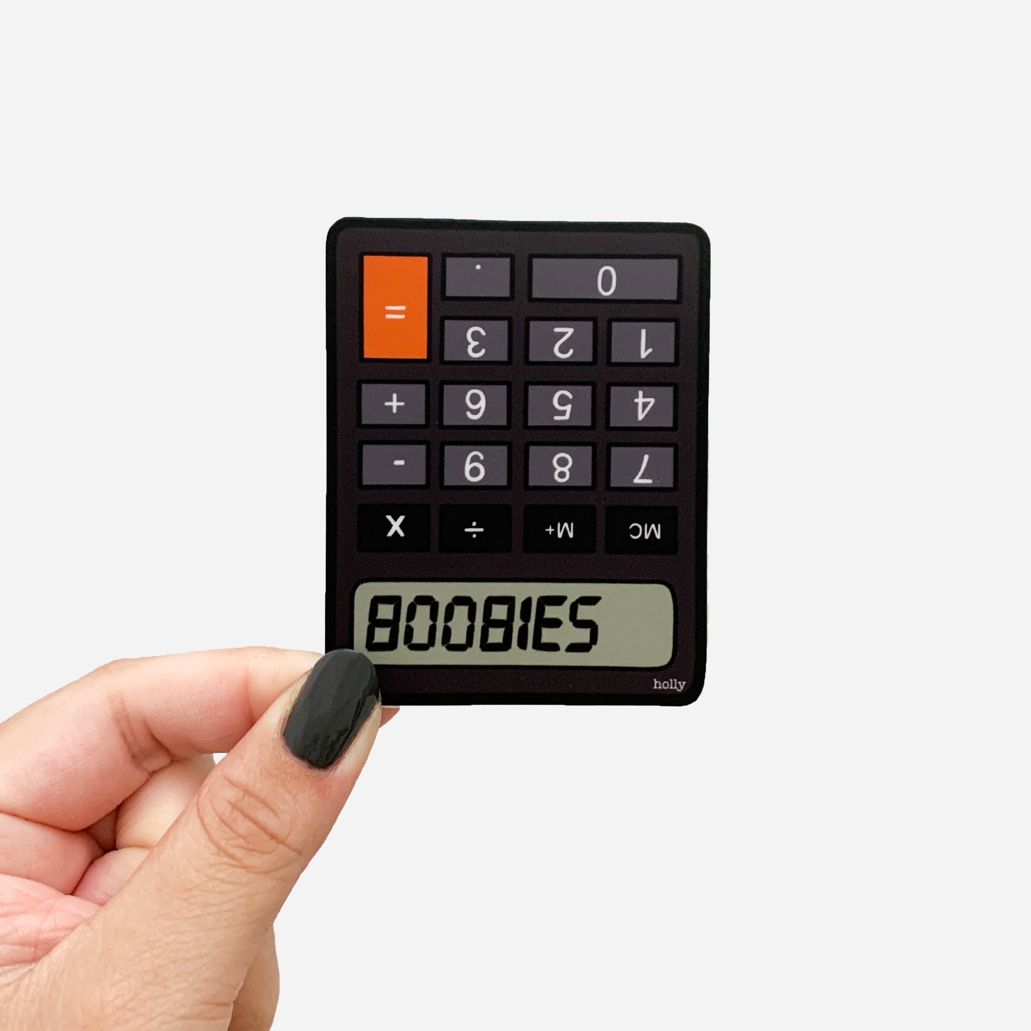 boobies calculator 3 vinyl sticker